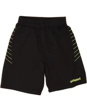 UHLSPORT Mens Graphic Sport Shorts Large  Black Striped AN22