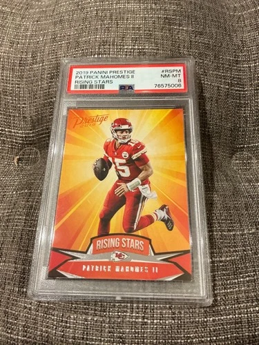 2019 Panini Prestige - Rising Stars #RS-PM Patrick Mahomes II PSA 8