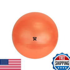 CanDo Inflatable Exercise Ball - Red 21.6" Thick Non-Slip Stability