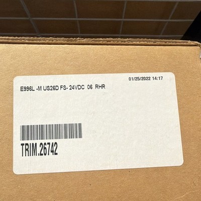 Von Duprin E996L-M US26D FS-24VDC 06 RHR Right-Handed Trim