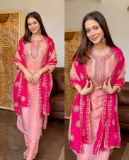 Premium Designer Silk Salwar Kameez With Dupatta For Wedding  Party Wear
