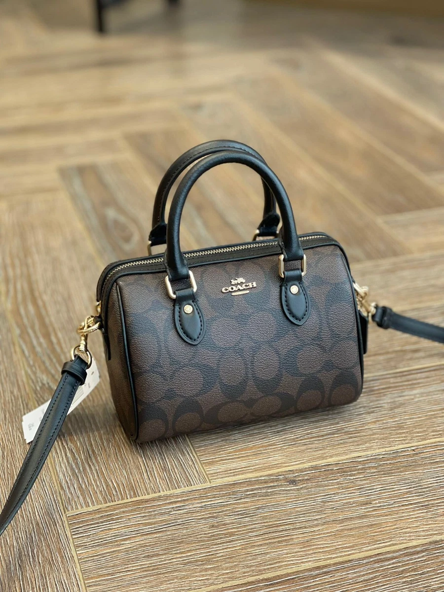 バッグ COACH Turn lock Leather mini Boston Bag coach boston bag products for sale | eBay