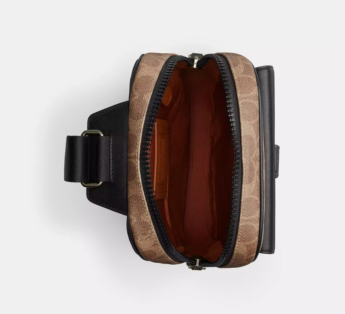 b*l様 COACH ボディバッグ ベージュ ブラック コーチ COACH ボディバッグ CO910 イーサン パック シグネチャー