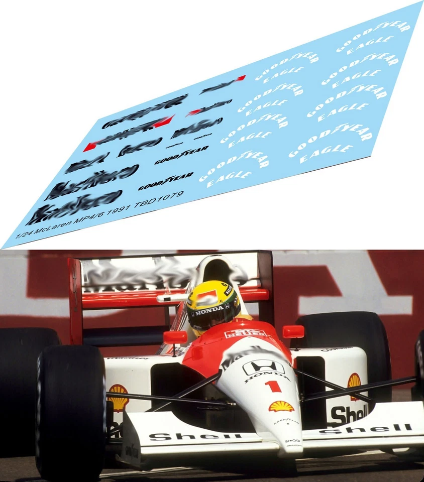 TBDECAL&MODELS 1/24 Decals per McLaren MP4/6 1991 Decal TBD1079