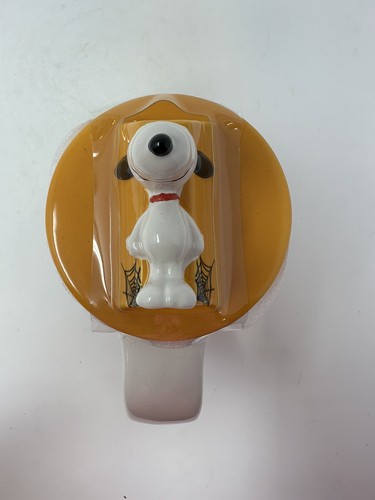 Rae Dunn Peanuts Snoopy Halloween BEWARE OF THE BARK Mug With Character Lid NEW - Picture 4 of 8