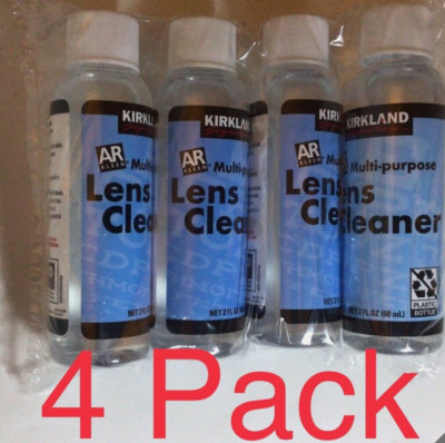NEW 4 BOTTLES Kirkland Multi-Purpose Lens Eye Glass Cleaner Eyeglass Spray 2ozx4