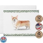 Twigs Paper - Pembroke Welsh Corgi Dog Note Cards - Set of 12 Blank Cards (5.