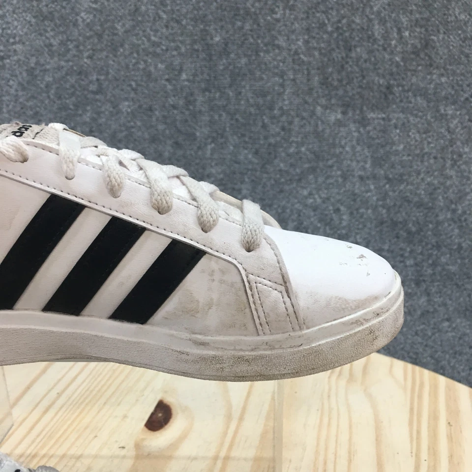 Adidas Zapatos Juveniles 4 Gran Cancha Estilo de Vida Tenis Con Cordones Tenis GW6511 Blanco Foto 2 de 4