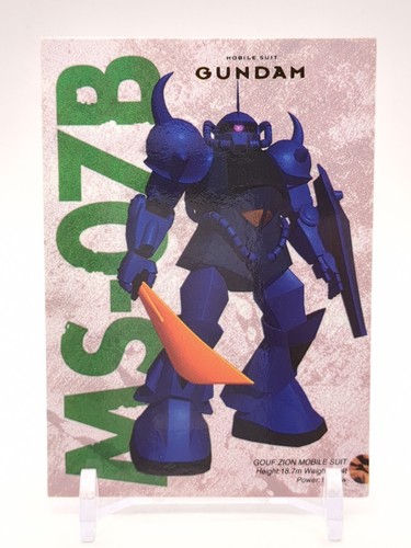 MS-07B Gouf #14 MOBILANZUG GUNDAM Carddass Masters Karte BANDAI 1996 Japan