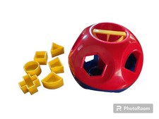 VTG Tupperware Shape-O-Ball Tupper Toy Shape Sorter with 6 Shapes InComplete