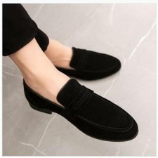 Men Work Office Pointy Toe Slip on Business Wedding Formal Party Low Top Shoes