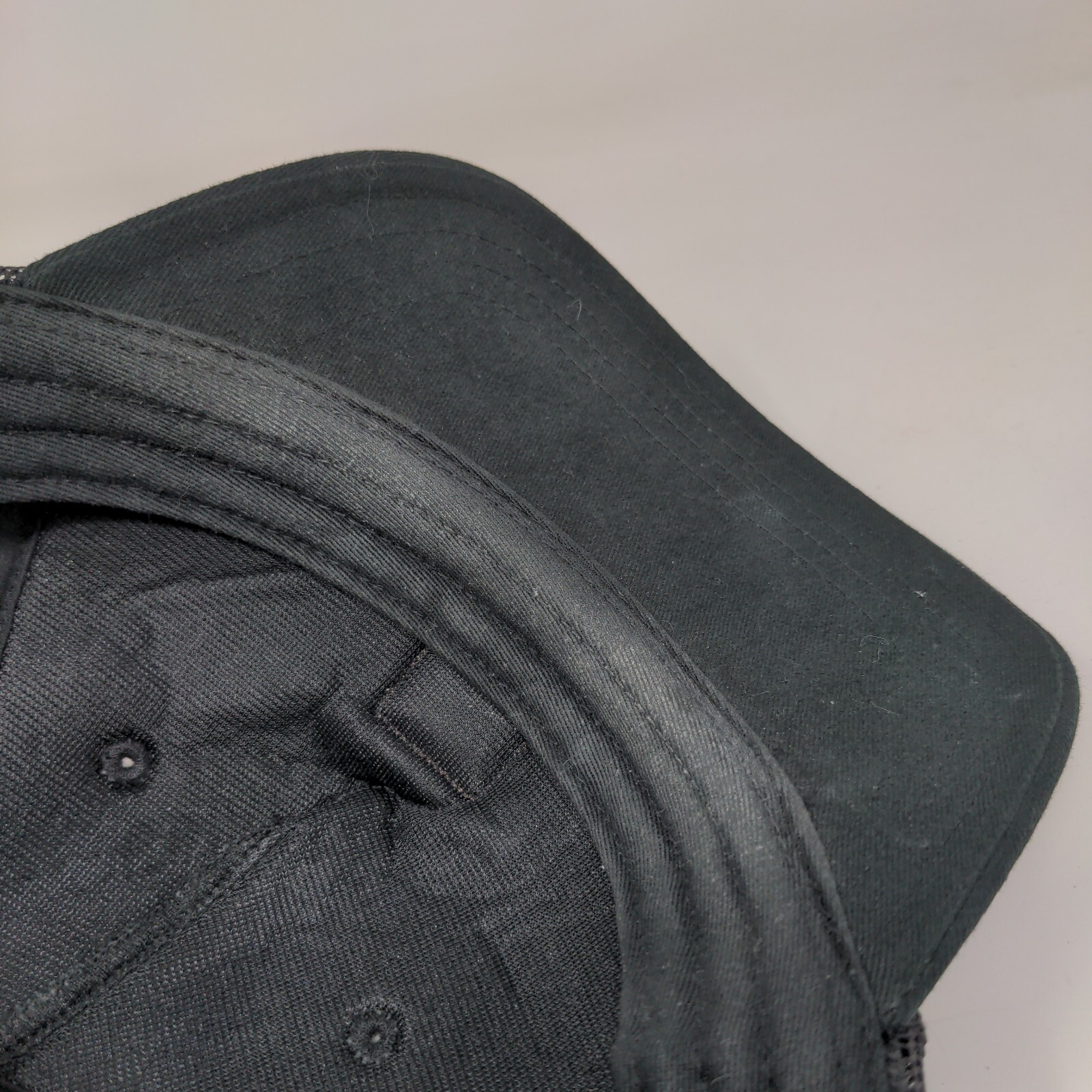 Coal Leather Patch Snapback Mesh Back Trucker Hat… - image 7