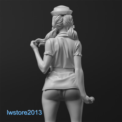 1/35 1/24 1/12 Sexy Nurse Girl Resin Miniatures Figures Model For