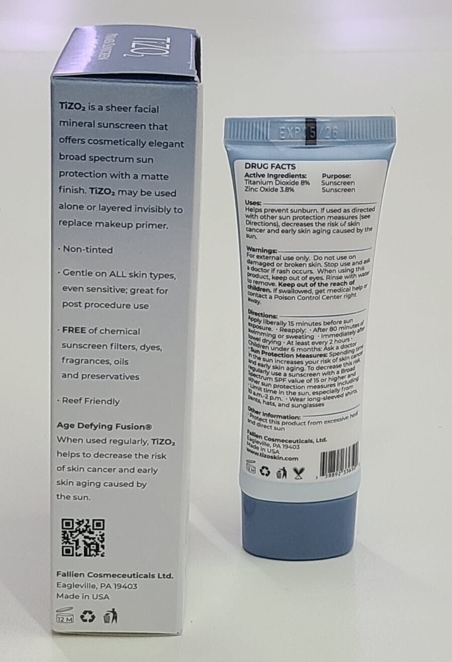 Tizo 2 Primer Sunscreen Non Tinted Facial Mineral Sunscreen 1.75 oz