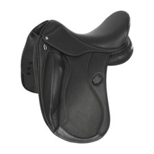 New Freeny Dressage Leather Horse Saddle Black