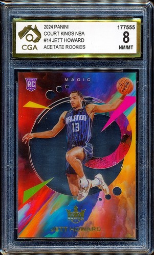 2023-24 Court Kings Acetate Rookies #14 Jett Howard CGA 8 - 第 1/3 張圖片