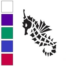 Tribal Sea Horse Seahorse, Vinyl Decal Sticker, Multiple Colors  Sizes 3709