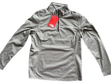 The North Face Women s Tech Fleece 1/4 Zip Pullover Gray Large NWT