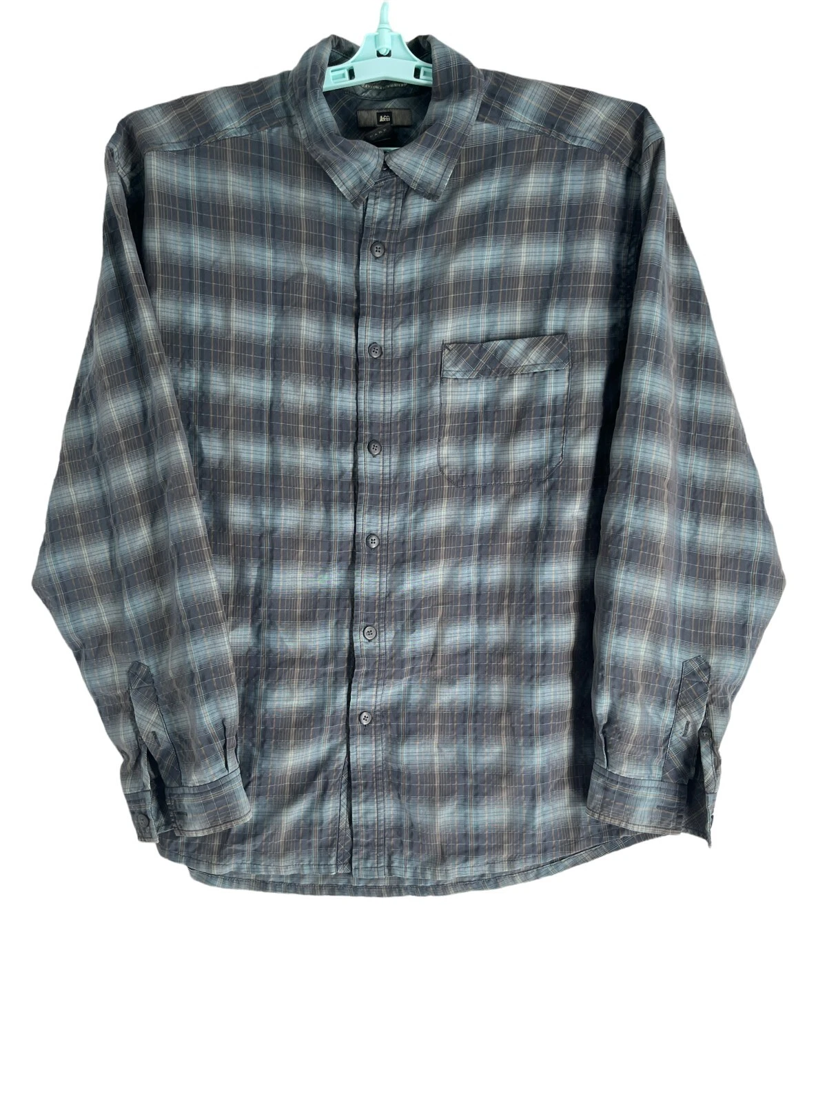 REI Long Sleeve Shirt Fishing Hunting Camping Hiking Men L