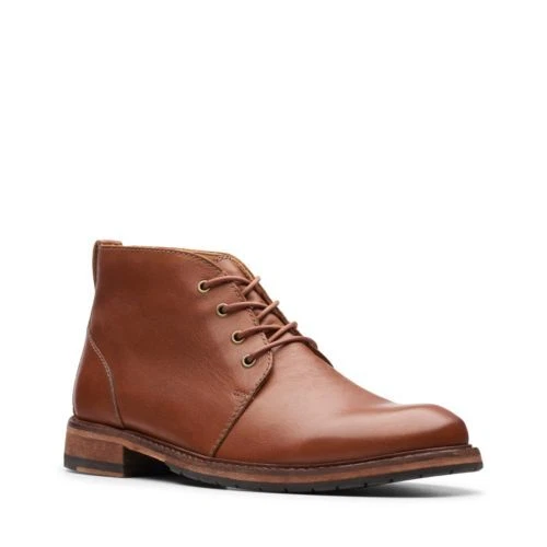 Clarks Mens SMART Clarkdale Base Dark Tan Lea UK 7 8 9 10 11 G