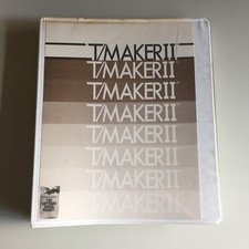 Vintage 1981 T/MAKER II Reference Manual Binder w/Disk VHTF