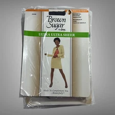 10 Packs Leggs Medium/Tall Jet Black Brown Sugar Sheer Womens Nylons Pantyhose