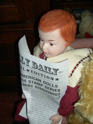 SCHOENHUT MIB Commemorative 1997 Classic American Dolls USPS stamp boy doll