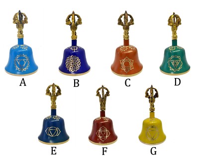 Tibetan Bell note A B C D E F G Chakra and positive harmony 5 1/2''