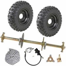32" Rear Live Axle Kit ,Wheels ,Sprocket, Disc Brake, Wheel Hubs for Go Kart ATV