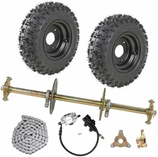 32" Rear Live Axle Kit ,Wheels ,Sprocket,Brake, Wheel Hubs for ATV Quad Buggy