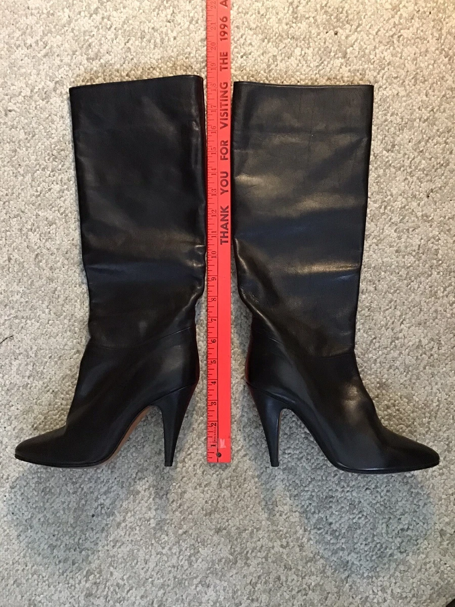 Bottines Italiennes BIONDINI à Talon Aiguille 10 Cm - Noir Strass, Cuir Véritable - Taille 39