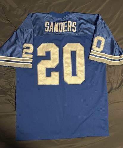 100% Authentic 1996 Barry Sanders Detroit Lions Mitchell Ness Jersey 52 2XL RARE - Picture 6 of 7