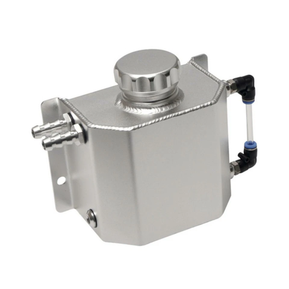 Depósito de tanque de agua de recuperación de botella de desbordamiento de refrigerante para radiador de coche 1L apto  Foto 3 de 4