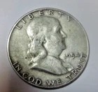 1954  D  Franklin Silver Half Dollar 90% Silver