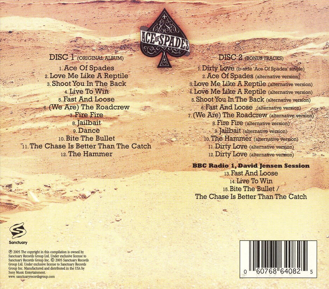 Motörhead Ace of Spades サイン入りCD MOTORHEAD ACE OF SPADES SHAPED PICUTURE DISC RSD 2020