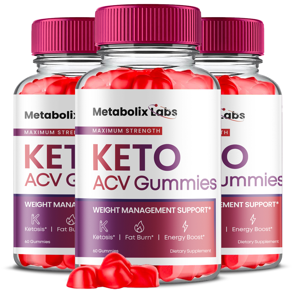 (3 Pack) Metabolix Labs Keto ACV Gummies, Metabolix Labs Keto ACV (180 Gummies)