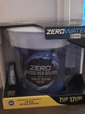 ZeroWater ZP-007RP 7-Cup Ready Pour Pitcher - Blue/White