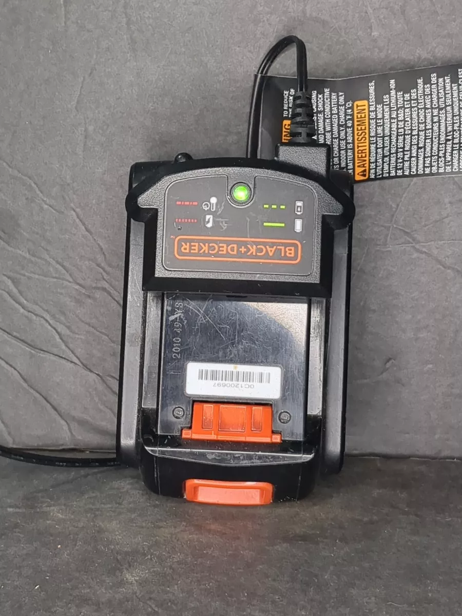 BLACK & DECKER 20v LI-ION BATTERY CHARGER MODEL: LCS200