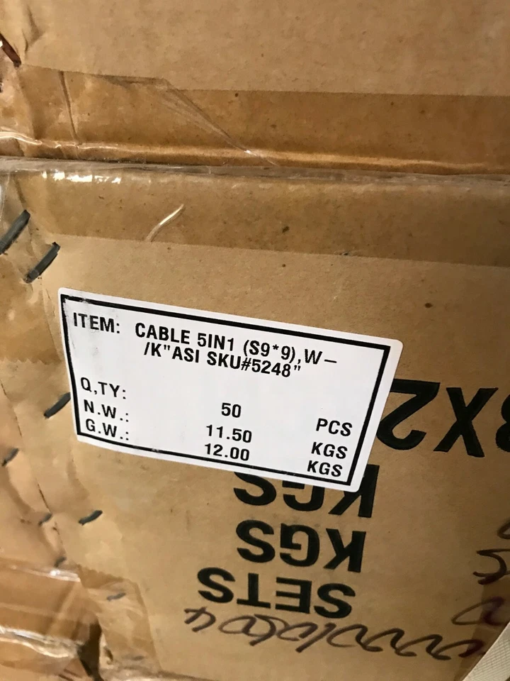 NUEVO JUEGO DE CABLES ASUS 5 EN 1 AT MOBO VINTAGE: DISQUETE, IDE, 2 9 PINES SERIE 1 PAR RM1 Foto 4 de 4