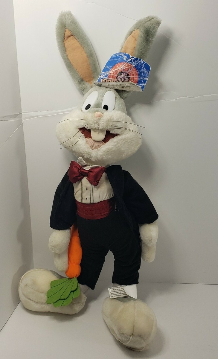 1998 VINTAGE WARNER BROTHERS LOONEY TUNES BUGS BUNNY PLUSH STUFFED