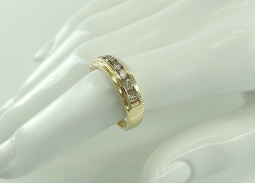 Vintage Damenring 585er 14 Karat Gold mit Diamanten ca. 0,70ct ( 63 (20,0 mm Ø)* - Bild 5 von 5