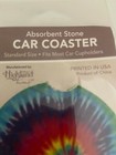 2 Car Coasters Tie Dye Absorbent Stone Standard Size & Fits most Car Cup Holders — photo 2