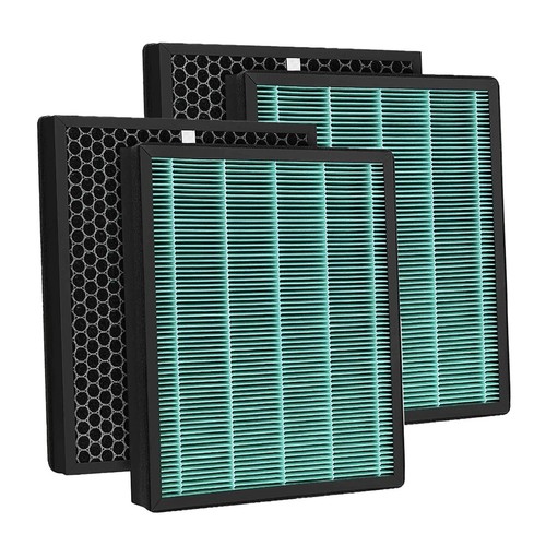 4x HEPA + Carbon 2-in-1 Filter for Coway Airmega 300 Smart Max 2 Air Purifier - 第 1/4 張圖片