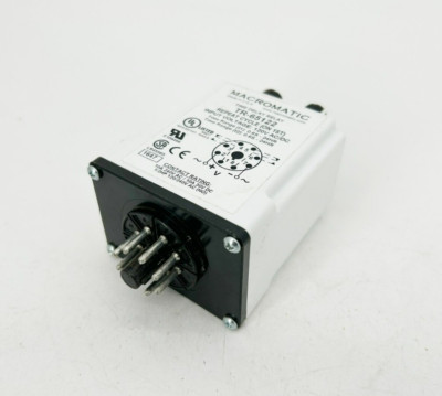 New Macromatic TR-65122 Timing Relay 120VAC/DC Input 10A DPDT 0.6s-24hr