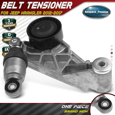 A-Premium Belt Tensioner Assembly with Pulley Compatible with Jeep JK Wrangler 2012-2018 V6 3.6L A-Premium Belt Tensioner Assembly with Pulley Compatible with Jeep JK Wrangler 2012-2018 V6 3.6L