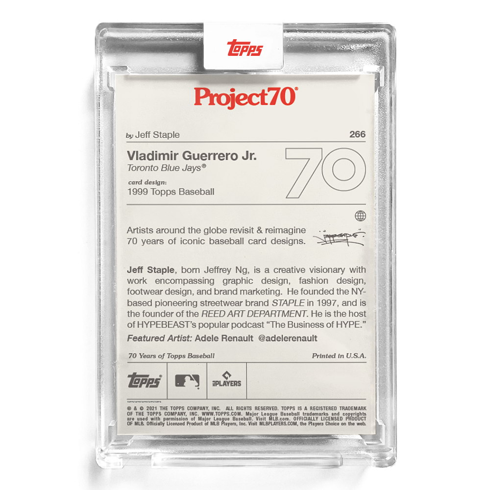 Topps Project70 Card 266 - Vladimir Guerrero Jr. by Jeff