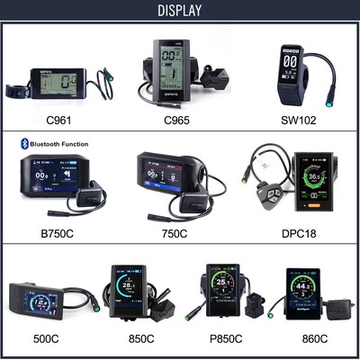 eBike TFT Display DPC18 850C 500C SW102 C965 750C Bluetooth For BAFANG  Motor | eBay