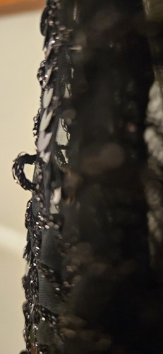 Vintage 1970s Mesh And Sequined Bat Wing Top - Picture 10 of 10