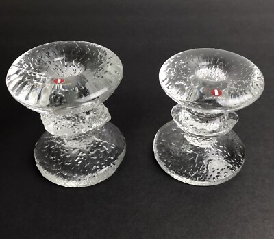 その他  Festivo Timo Sarpaneva Pair Iittala Timo Sarpaneva Signed Festivo 1 Ring (Size A) Glass