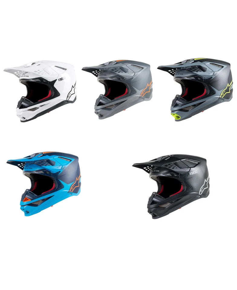 Casco Alpinestars S-M10 Supertech 2024 Offroad Motocross MX - Elige Talla/Color Foto 2 de 4